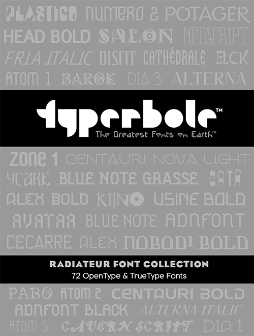 VIEW RADIATEUR FONT COLLECTION